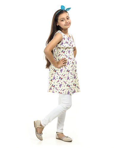 Girl's Sleeveless Frock